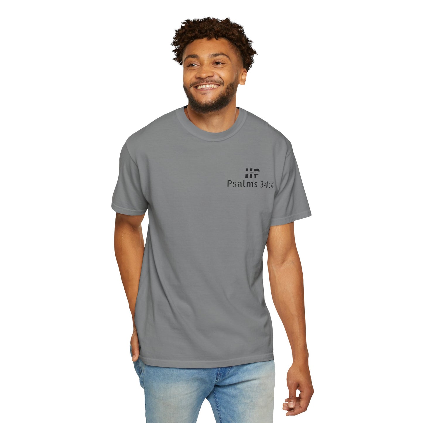Psalm 34:4 Unisex T-Shirt - I sought the Lord