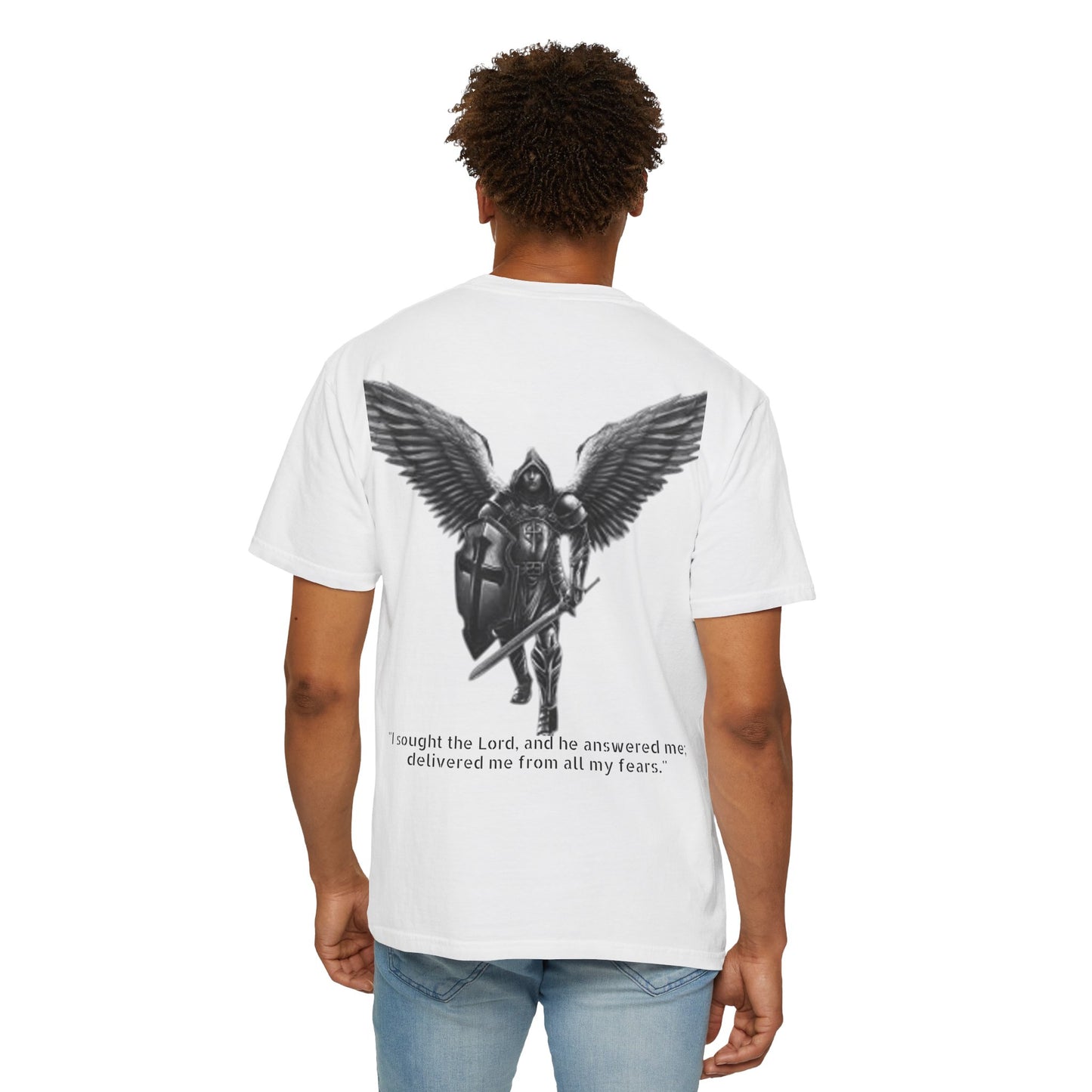 Psalm 34:4 Unisex T-Shirt - I sought the Lord