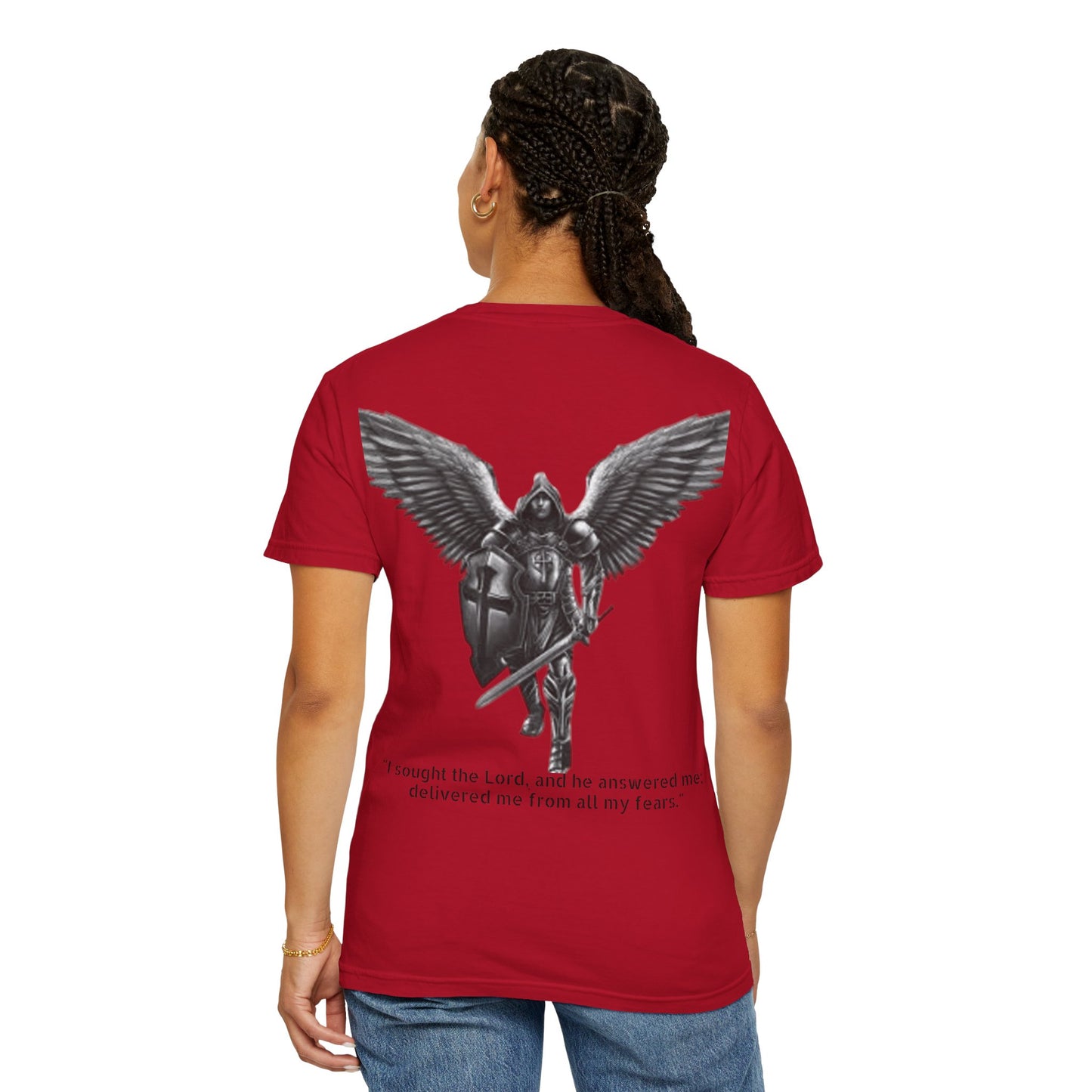 Psalm 34:4 Unisex T-Shirt - I sought the Lord