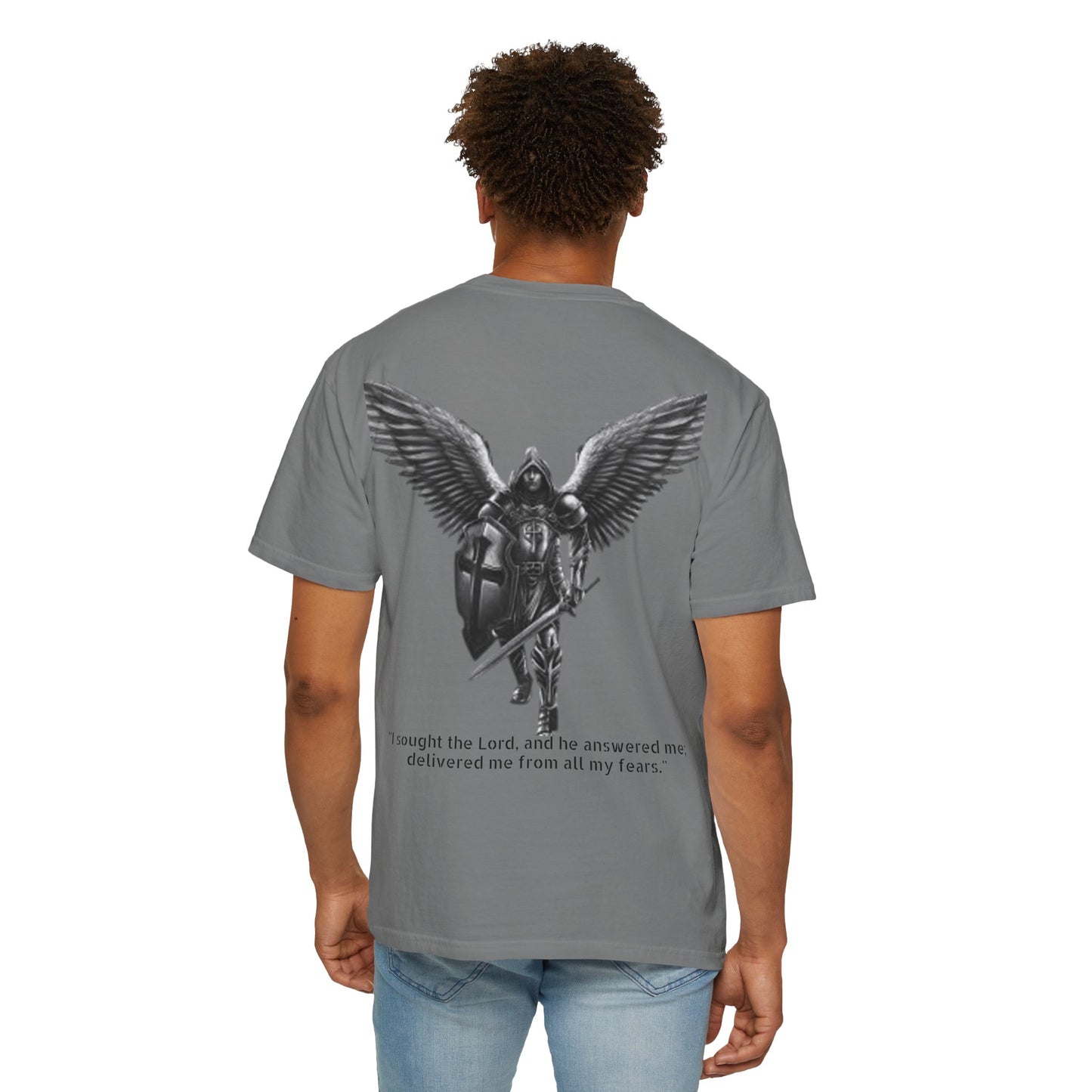 Psalm 34:4 Unisex T-Shirt - I sought the Lord