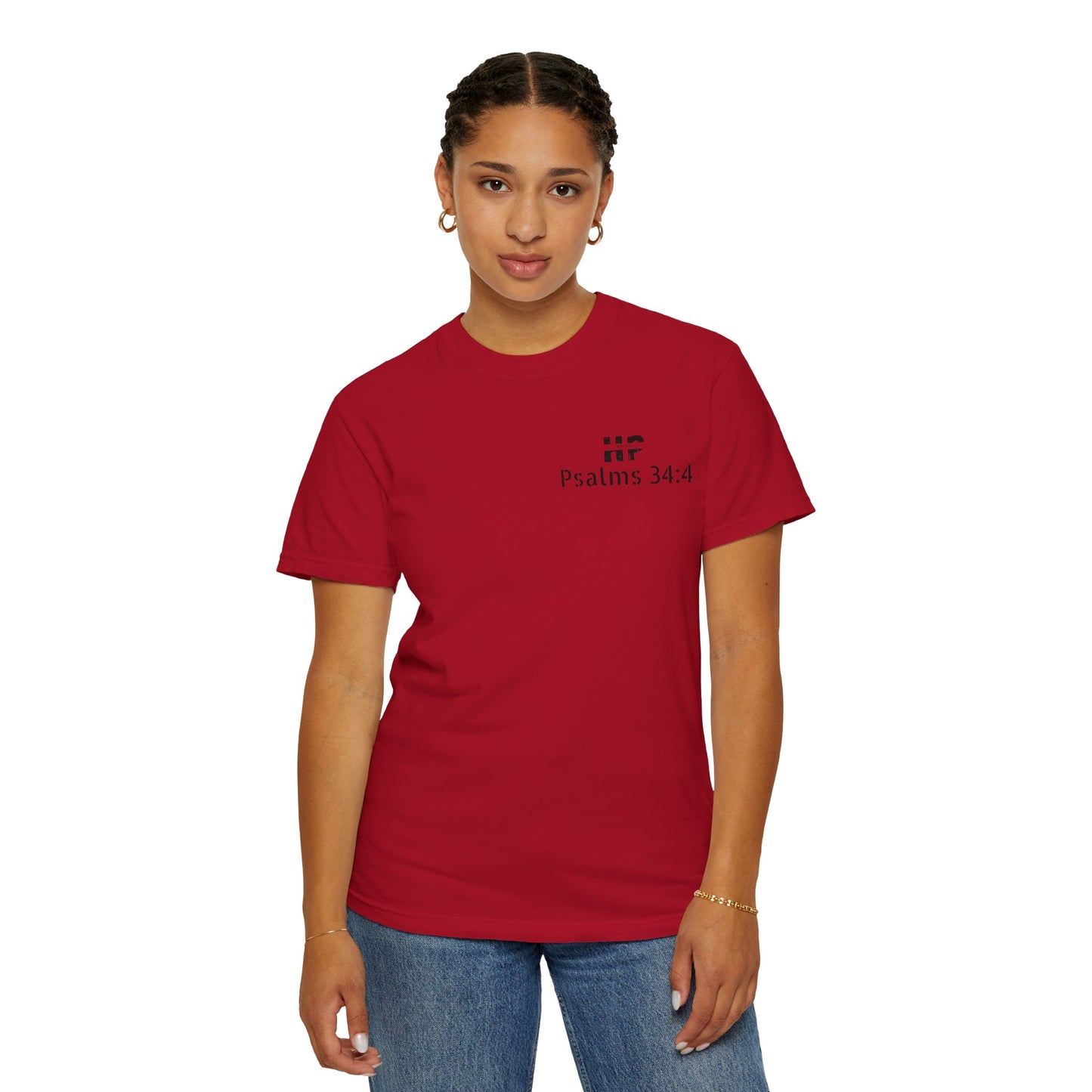 Psalm 34:4 Unisex T-Shirt - I sought the Lord