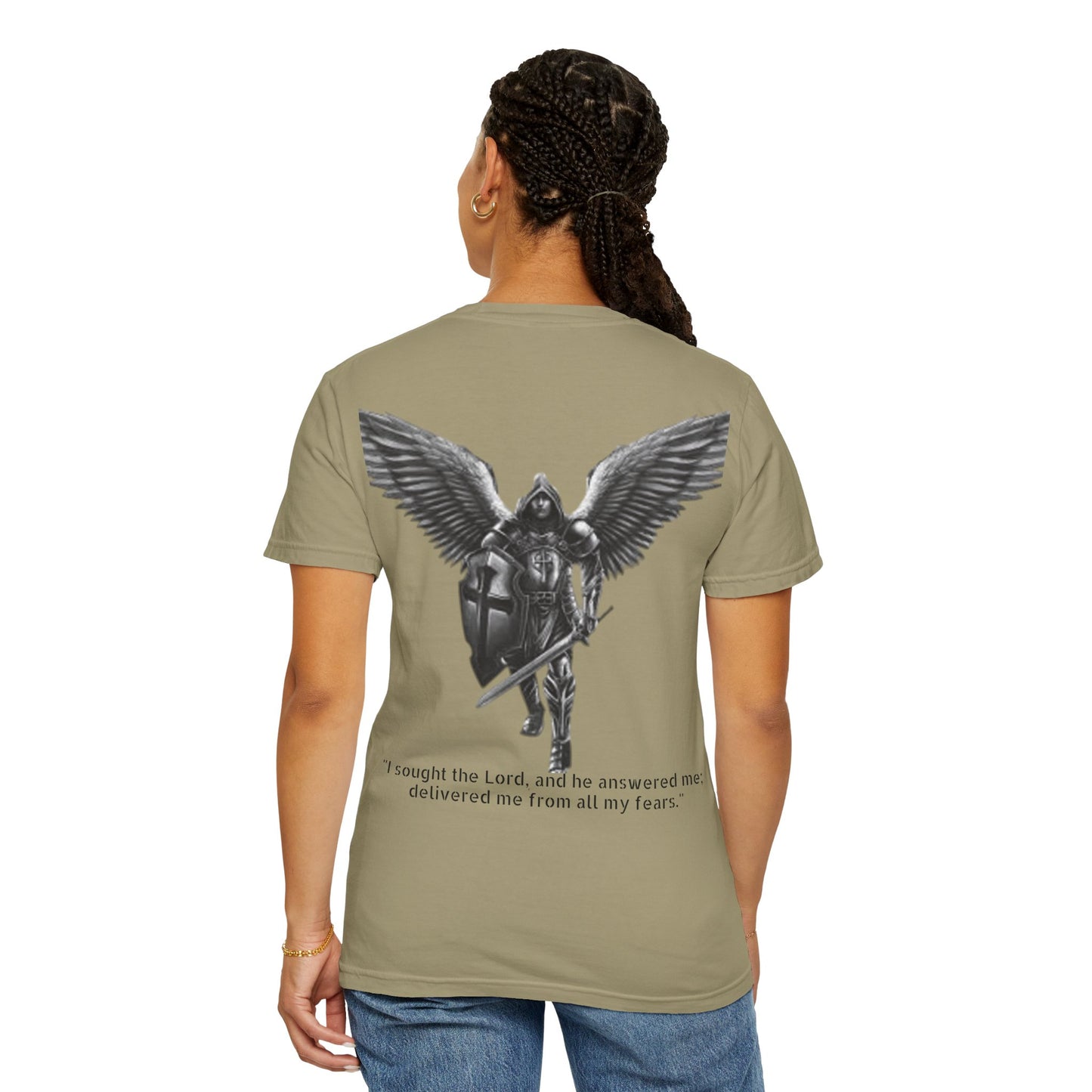 Psalm 34:4 Unisex T-Shirt - I sought the Lord