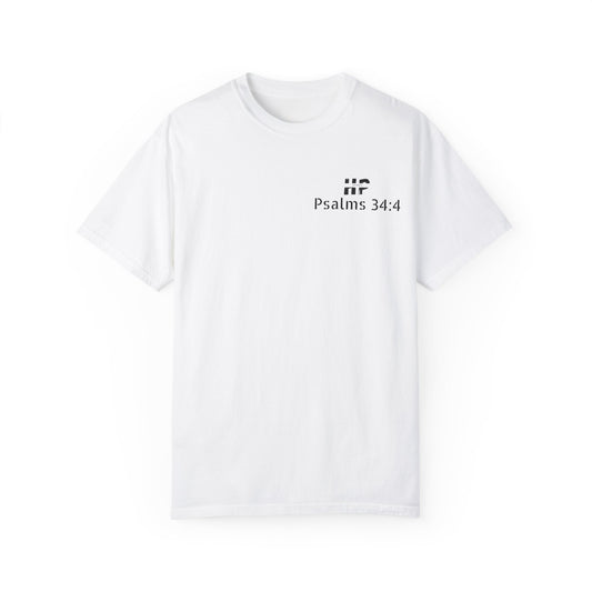 Psalm 34:4 Unisex T-Shirt - I sought the Lord